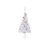 Arbre de Noël Artificiel Pré-éclairé/Boules, Sapin de Noël avec LED, Décoration de Vacances, Ornement de Fête Intérieur Extérieur, 180 cm 620