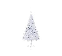 Arbre de Noël Artificiel Pré-éclairé/Boules, Sapin de Noël avec LED, Décoration de Vacances, Ornement de Fête Intérieur Extérieur, 180 cm 620