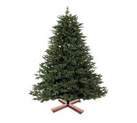 Arbre de Noël artificiel Relaxdays, 150 cm, aiguilles en PVC, support en bois, sac de rangement, sapin vert naturel