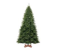 Arbre de Noël Artificiel Relaxdays, 210 cm, Aiguilles en PVC, Support en Bois, Sac de Rangement, Arbre réaliste, Vert