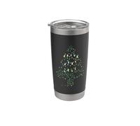 Arbre de Noël assorti à la foi religieuse Gobelet isotherme en acier inoxydable double paroi