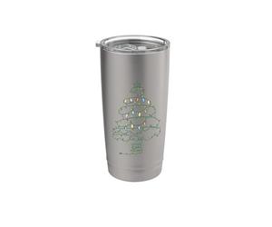 Arbre de Noël assorti à la foi religieuse Gobelet isotherme en acier inoxydable double paroi