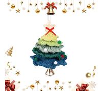 Arbre de Noël au crochet,Décorations de Noël faites à la main avec cloche - Pièce maîtresse décorative pour salon de chambre de seuil Bibliothèques de rassemblements festifs