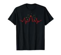 Arbre de Noël Battement de Coeur drôle pour Noël T-Shirt