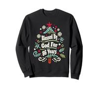 Arbre de Noël « Blessed by God for 86 Years Old » pour 86e Anniversaire Sweatshirt