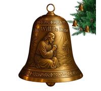 Arbre de Noël catholique Jésus Bell - Pendentif de scène de la nativité, décoration des fêtes | Accessoire d'ornement suspendu, charme de saison festif | Jingle Bell décoratif, souvenir religieux pour