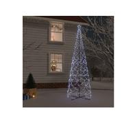 Arbre de Noël cône 1400 LED Blanc froid 160x500 cm