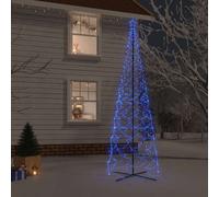 Arbre de Noël Cône 1400 LED Blanc Froid 160x500 cm Sapin Décoration vidaXL