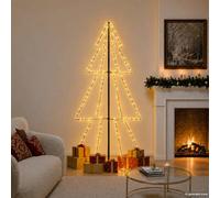 Arbre de Noël Cône 240 LED d'Intérieur/d'Extérieur 98x150 cm Décoration vidaXL