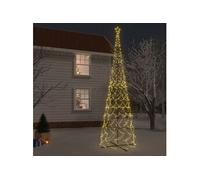 vidaXL Arbre de Noël cône 3000 LED Blanc chaud 230x800 cm
