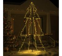 Arbre de Noël Cône 360 LED d'Intérieur/d'Extérieur 143x250 cm Sapin vidaXL