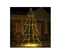 vidaXL Arbre de Noël cône 360 LED d'intérieur/d'extérieur 143x250 cm