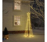 Arbre de Noël Cône Blanc Chaud 108 LED 70x180 cm Sapin Décoration vidaXL