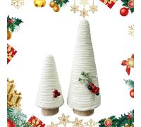 Arbre de Noël de bureau | 2 pièces panneau arbre de Noël pour table, pour les fêtes d'hiver à la maison style pays coin intérieur - coin ferme hiver fête Decorazi