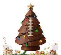 Arbre de Noël de Bureau - avec Un éclairage LED et Une étoile du Top, Soccer - décoration d'arbre de Noël thematique - pour Le Salon Balcony Chambre Fitness Studio Stadium Backyard Dining Room