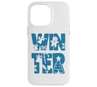 Arbre de Noël d'hiver Wonderland Anges en Pain d'épices Coque pour iPhone 14 Pro Max