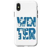 Arbre de Noël d'hiver Wonderland Anges en Pain d'épices Coque pour iPhone X/XS