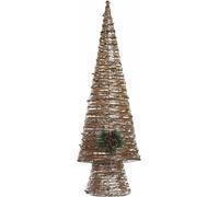Arbre de Noël DKD Home Decor Coloré Cuivre naturel Plastique 32 x 18 x 100 cm (3 pièces)