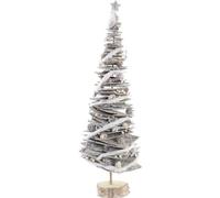Arbre de Noël DKD Home Decor naturel Bouleau enneigé 34 x 34 x 102 cm
