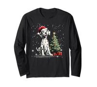 Arbre de Noël drôle en Forme de Chien Dalmatien pour Femmes, Hommes, Enfants Manche Longue