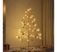 Arbre de Noël en bois avec support Bois massif en pin Décor moderne vidaXL vidaX