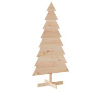vidaXL Arbre de Noël en bois décoratif 150 cm bois massif de pin