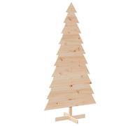 Arbre de Noël en bois pour décoration 180 cm bois massif de pin