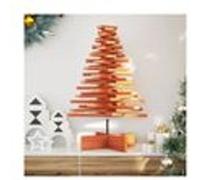 vidaXL Arbre de Noël en bois de pin massif pour décoration 80 cm