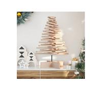 vidaXL Sapin de Noël en bois à décorer – 80 cm – Pin massif