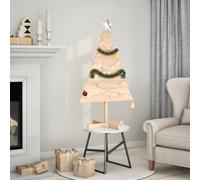 vidaXL Arbre de Noël en bois pour décoration 110 cm bois massif