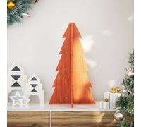 vidaXL Arbre de Noël en bois pour décoration 69,5cm bois de pin massif