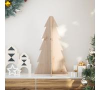 vidaXL Arbre de Noël en bois pour décoration 69,5cm bois massif de pin