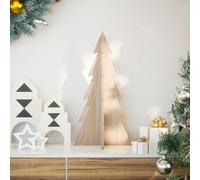 Arbre de Noël en Bois pour Décoration Bureau Maison Intérieur Pin Massif vidaXL