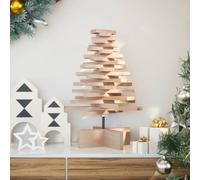 vidaXL Arbre de Noël en bois de pin massif pour décoration 80 cm