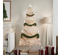 Arbre de Noël en Bois pour Décoration Bureau Maison Intérieur Pin Massif vidaXL