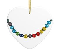 Arbre de Noël en céramique à suspendre avec collier de perles YYHWHJDE pouvant ajouter une touche romantique aux festivals ou fêtes