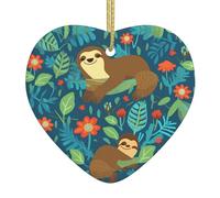 Arbre de Noël en céramique à suspendre avec inscription « HJFCZH Follow Your Dreams » pour ajouter une touche romantique aux festivals ou fêtes