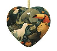 Arbre de Noël en céramique à suspendre avec inscription « Love » - WHJSHOP - Livre d'images - Monde animal - Décoration imprimée, centres commerciaux, supermarchés, magasins