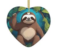 Arbre de Noël en céramique à suspendre avec inscription « WHJSHOP Follow Your Dreams » pour ajouter une touche romantique aux festivals ou fêtes