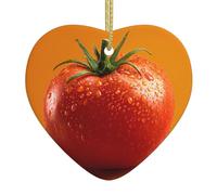 Arbre de Noël en céramique à suspendre avec pendentif HJFCZH éclatant tomates impression décoration centres commerciaux, supermarchés, magasins