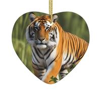 Arbre de Noël en céramique à suspendre avec pendentif WHJSHOP Tigre du Bengale Décoration centres commerciaux, supermarchés, magasins