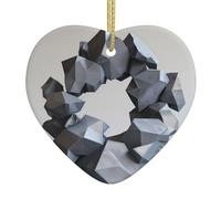 Arbre de Noël en céramique à suspendre - Décoration YYHWHJDE étrange et irrégulière - Peut ajouter une touche romantique aux festivals ou aux fêtes