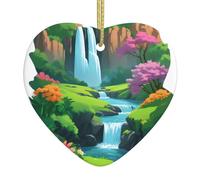 Arbre de Noël en céramique à suspendre WHJSHOP dans un beau motif vallée peut ajouter une touche romantique aux festivals ou fêtes