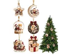 Arbre de Noël en forme de chat en acrylique incassable 2D pour décoration d'intérieur