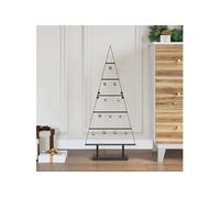 vidaXL Arbre de Noël en métal avec support 90 cm Noir Acier – Décor minimaliste
