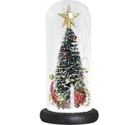 Arbre de Noel en verre Dôme LED -Cover Ornements Fenêtre de cèdre Cadeaux coulissants pour les petites amies et les amoureux