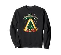 Arbre de Noël enlevé par des extraterrestres Noël Amusant Sweatshirt