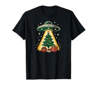 Arbre de Noël enlevé par des extraterrestres Noël Amusant T-Shirt