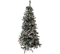 Arbre De Noël Sestriere 210cm 748 Branches Avec Cônes De Neige Et Baies