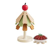 Arbre de Noël - Ensemble de sauveteurs en Forme de Tasses de Cuisine en Silicone Isolant et esthétique de Carreaux de Contre-offs Post de Protection Contre la Chaleur Silicone Tree Unique Nappe